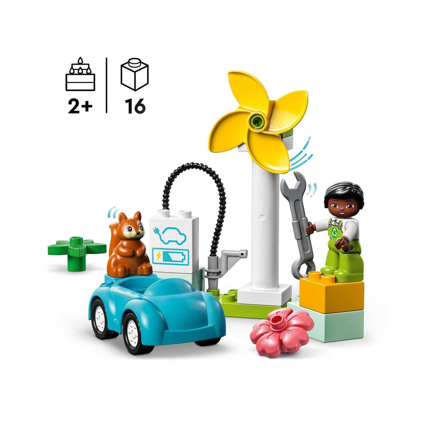 Turbina Eólica e Carro Elétrico-LEGO Duplo