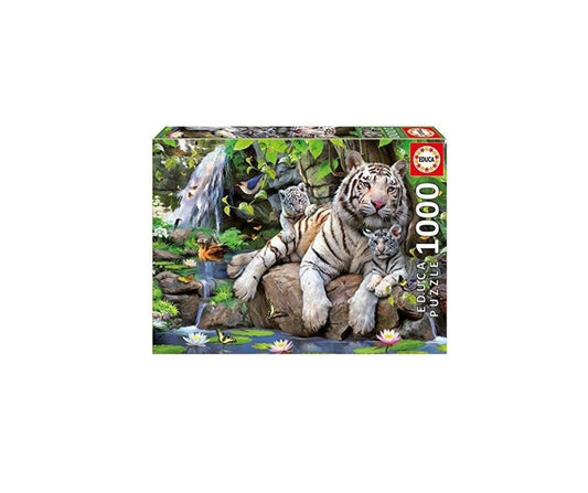 Educa Borrás - Puzzle 1000 peças - Tigres Brancos de Bengala