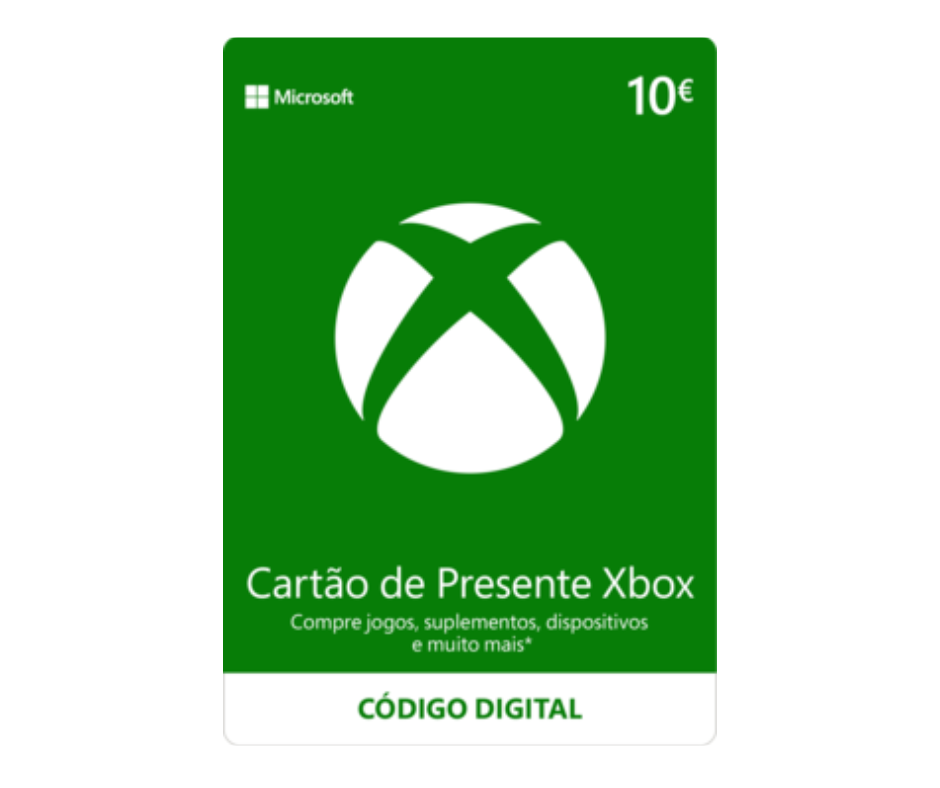 cartão de presente xbox