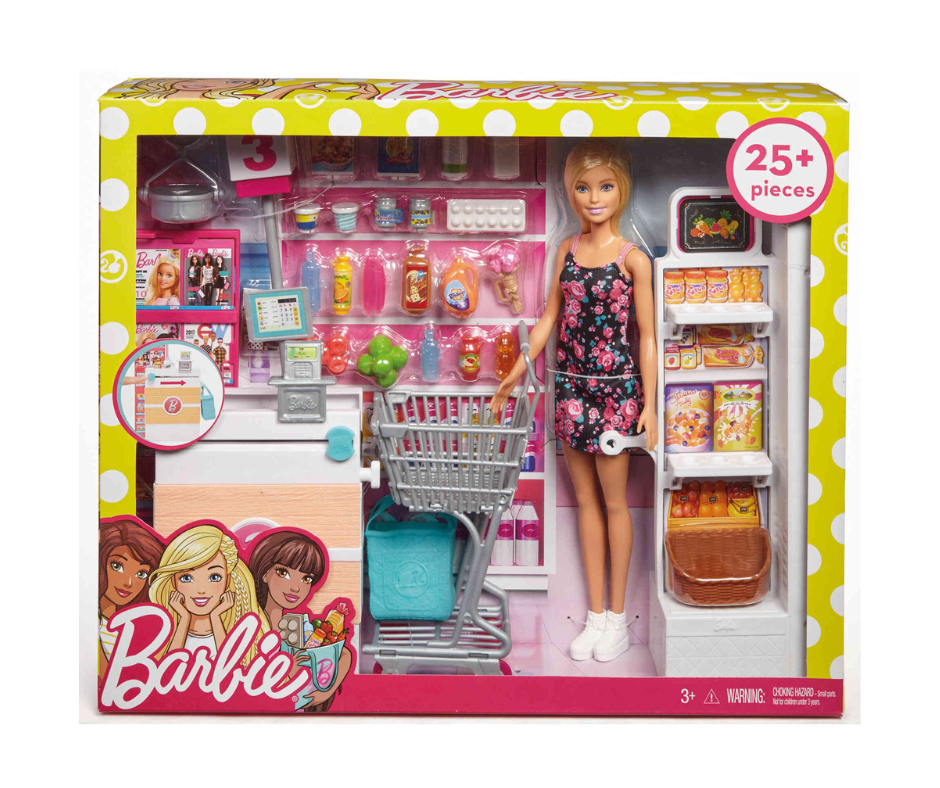 Boneca Barbie com Supermercado