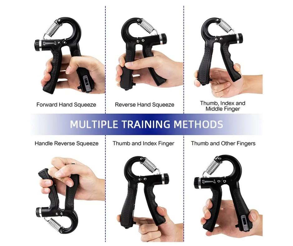 Fortalecedor de Mão Ajustável (Hand Grip).