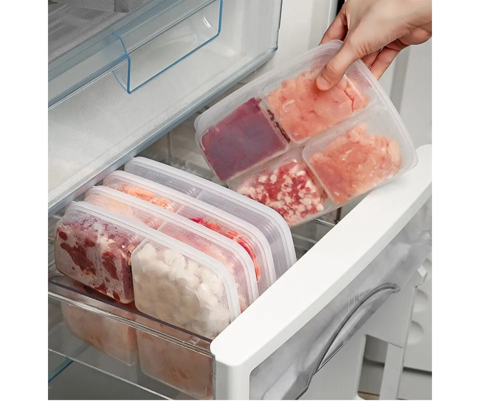 Caixa de Armazenamento de Refrigerador Transparente.