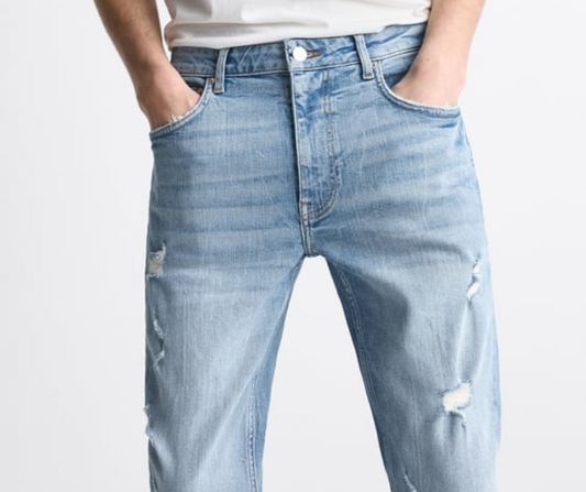 Skinny Jeans Rasgada ZARA